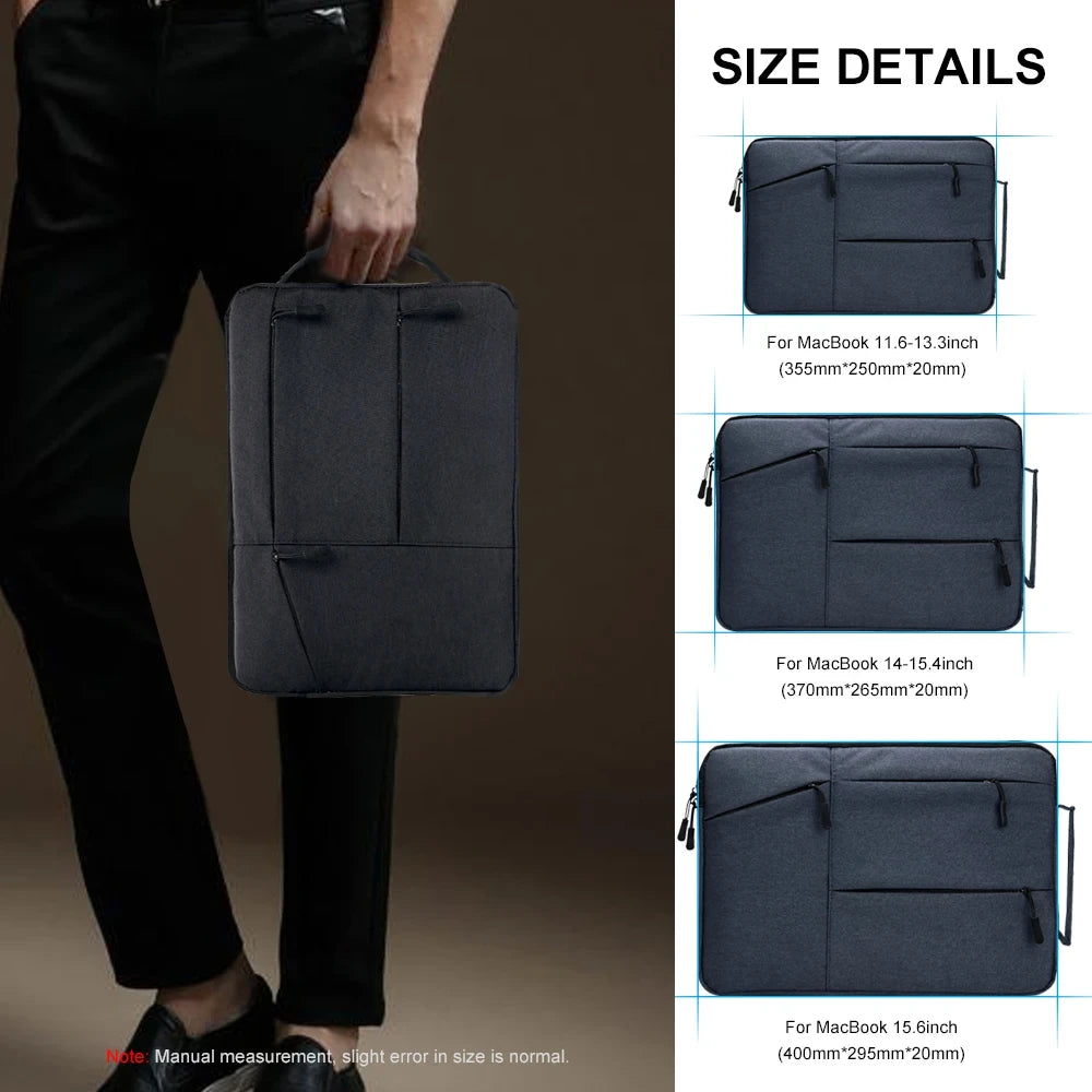 Felt Laptop Sleeve with Accessory Pockets