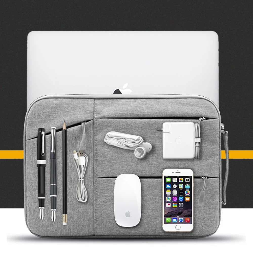 Felt Laptop Sleeve with Accessory Pockets