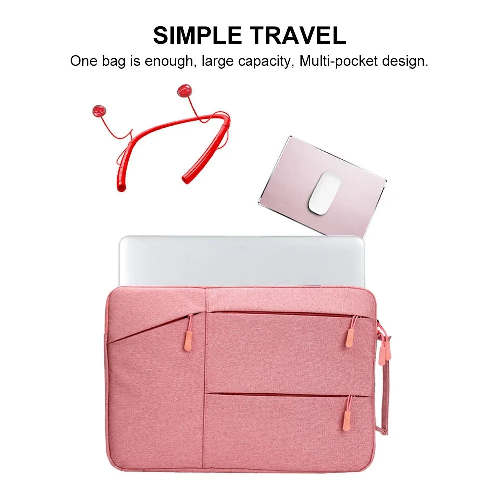 Felt Laptop Sleeve with Accessory Pockets