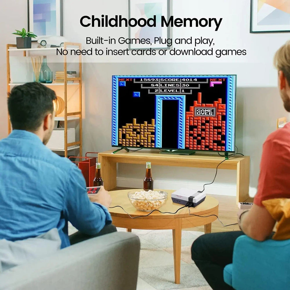 Classic Retro Gaming Console + 2 Controllers